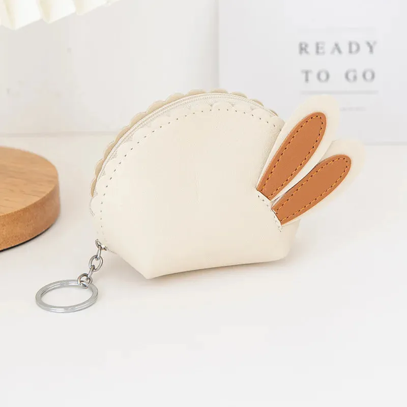 🍓 Sweet Strawberry Zipper Purse 👜✨ Cute Mini Wallet & Keychain Organizer for Fun Adventures! 🎉
