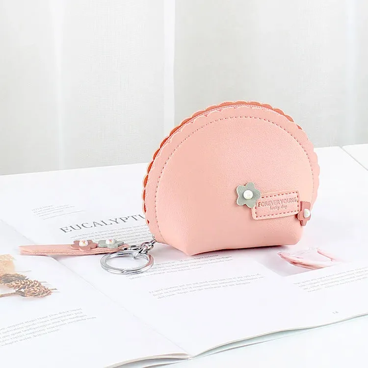 🍓 Sweet Strawberry Zipper Purse 👜✨ Cute Mini Wallet & Keychain Organizer for Fun Adventures! 🎉