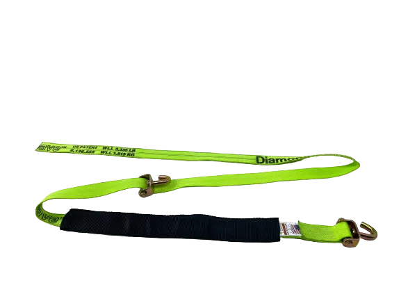 14 Feet Diamond Weave Replacement Wheel Strap with Low Pro Sleeve (Swivel J)