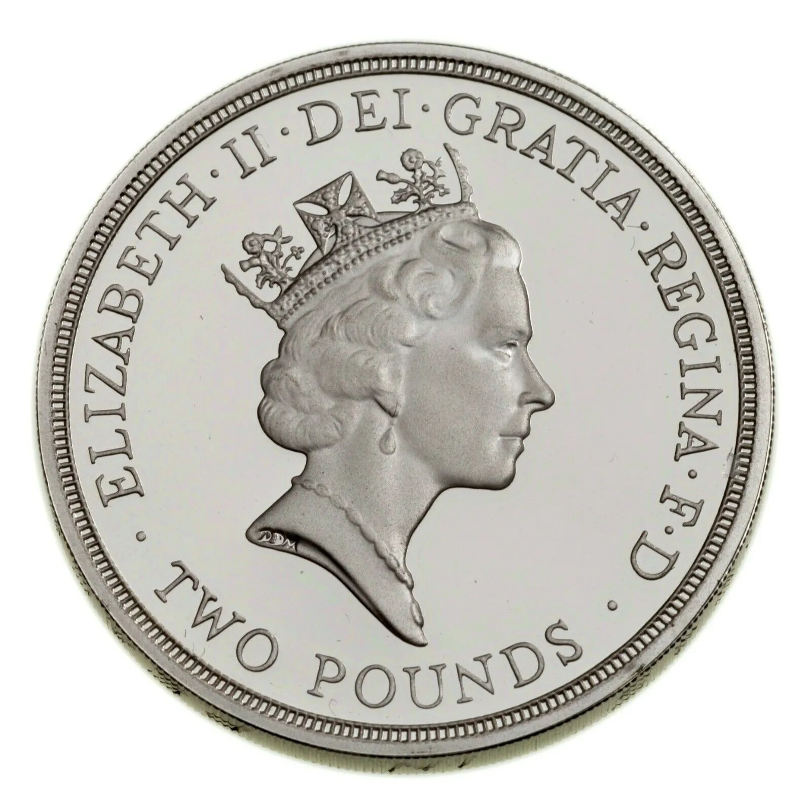 1995-1996 Great Britain 1£, 2£ & Crown Coins in Silver Proof Coin Lot of 3