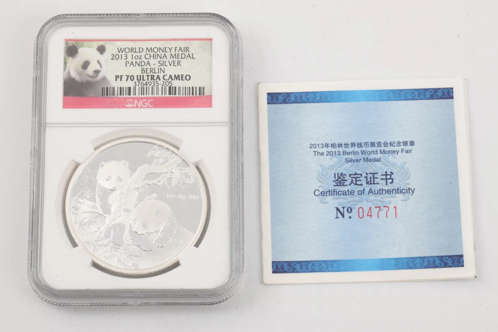 2013 Panda Coin 999 Silver (31.10g.)