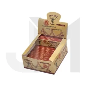 24 Hornet Brown Organic King Size Rolling Papers   Tips