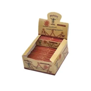 24 Hornet Brown Organic King Size Rolling Papers   Tips