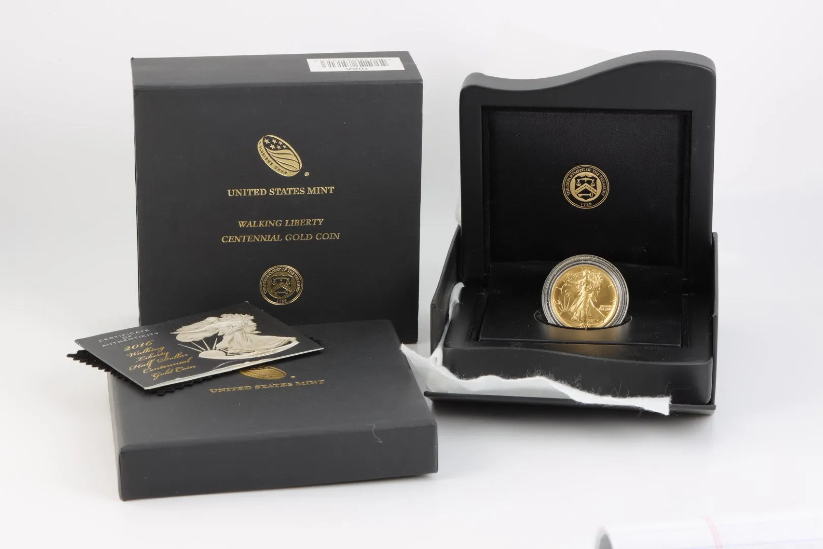 24k Yellow Gold US Mint 2016 Centennial Half Dollar Coin (12.5g.)