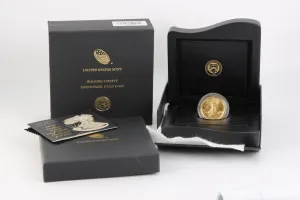 24k Yellow Gold US Mint 2016 Centennial Half Dollar Coin (12.5g.)