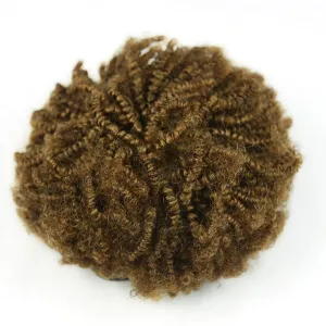 #30 Dark Brown Afro Kinky Curly Drawstring Puff DPAK3