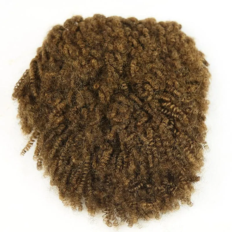 #30 Dark Brown Afro Kinky Curly Drawstring Puff DPAK3