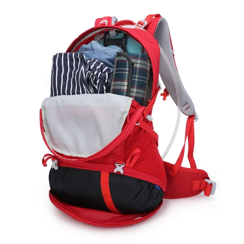 40L Traverse Hiking/Travel Backpack Hydration Backpack, Black/Blue/Teal