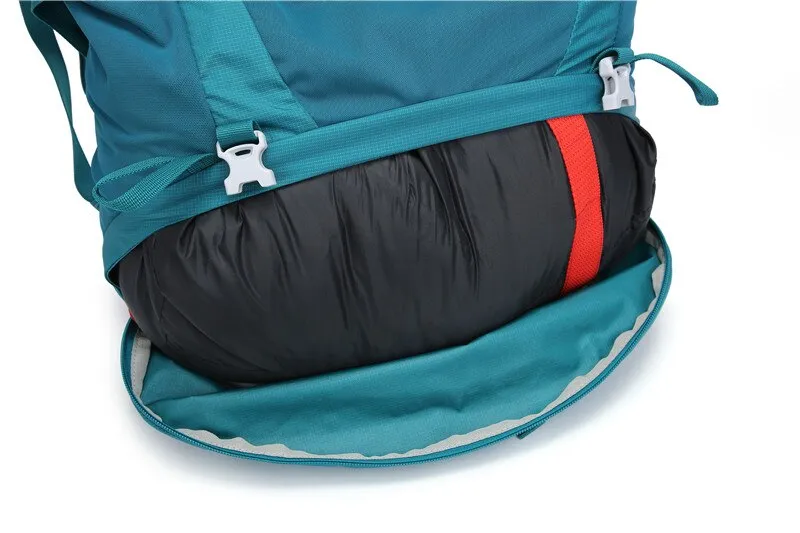 40L Traverse Hiking/Travel Backpack Hydration Backpack, Black/Blue/Teal