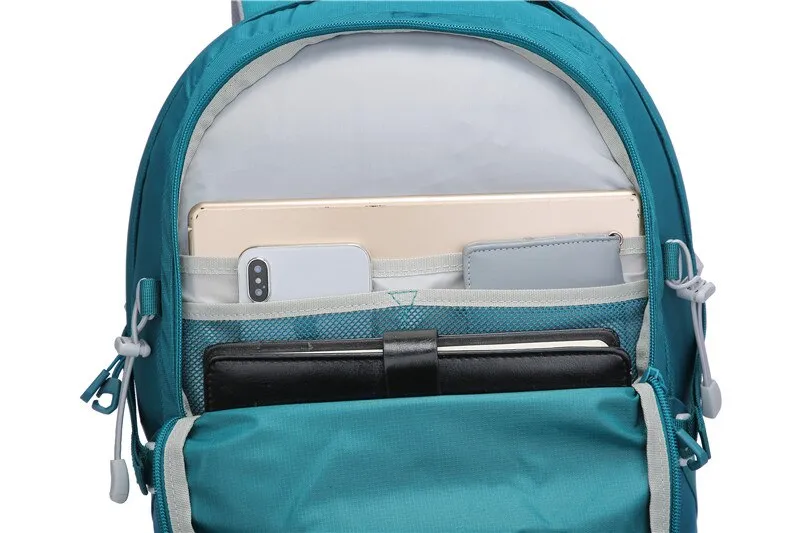 40L Traverse Hiking/Travel Backpack Hydration Backpack, Black/Blue/Teal