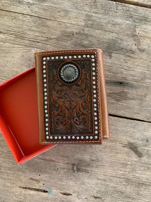 8136100 Roper Tri fold Concho Walllet