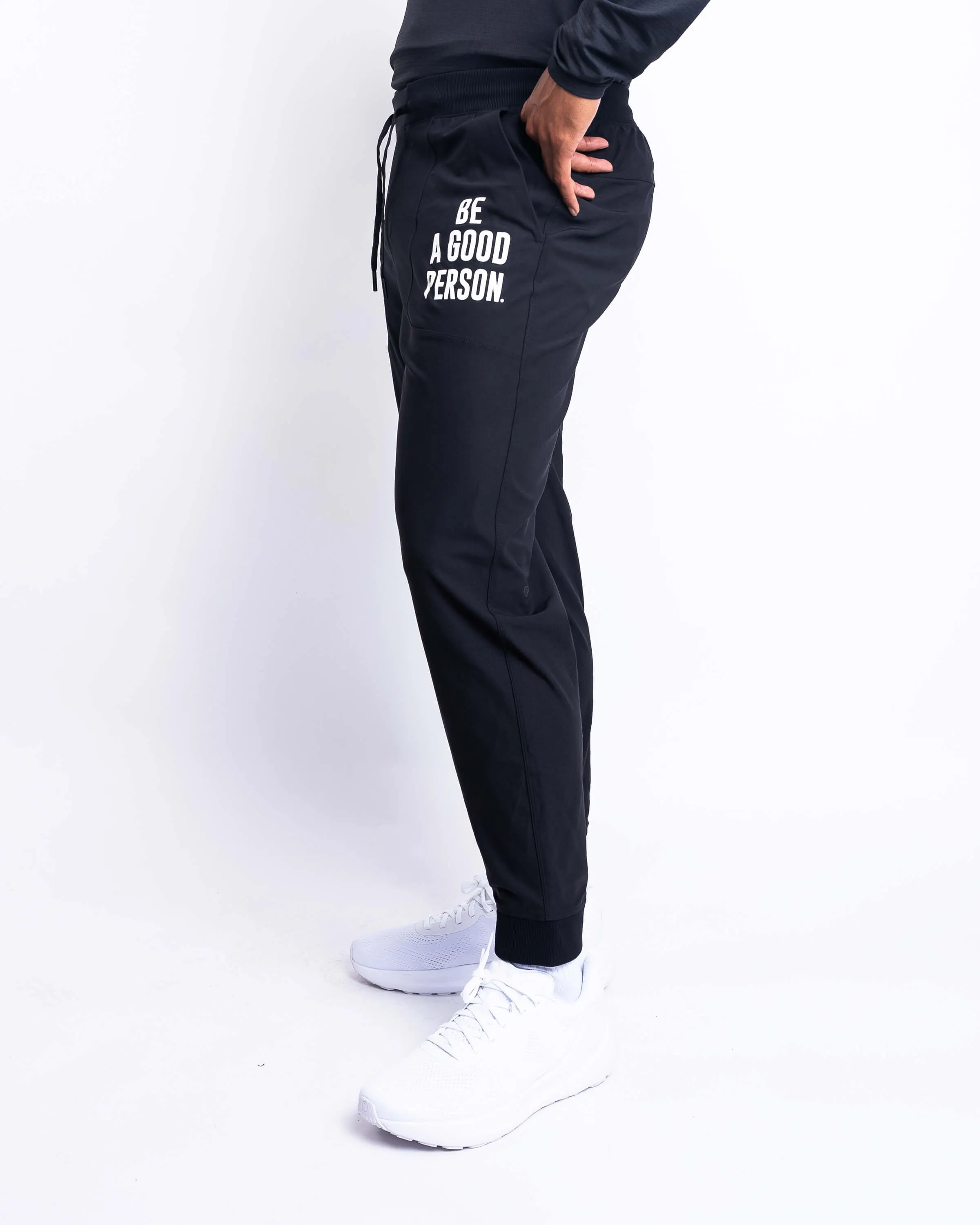 ABC Jogger - Black - lululemon // BE A GOOD PERSON *Pre-Order*