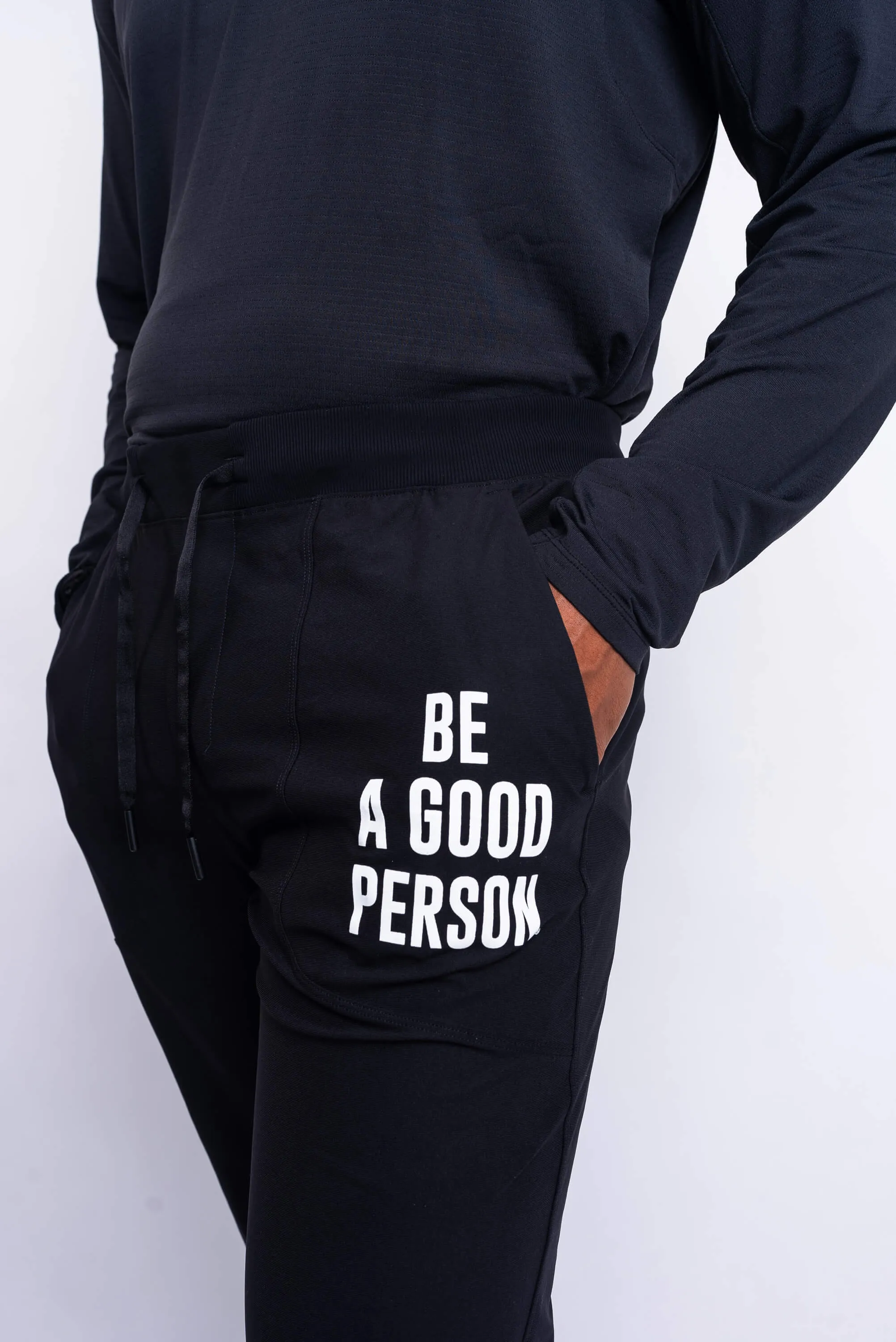 ABC Jogger - Black - lululemon // BE A GOOD PERSON *Pre-Order*