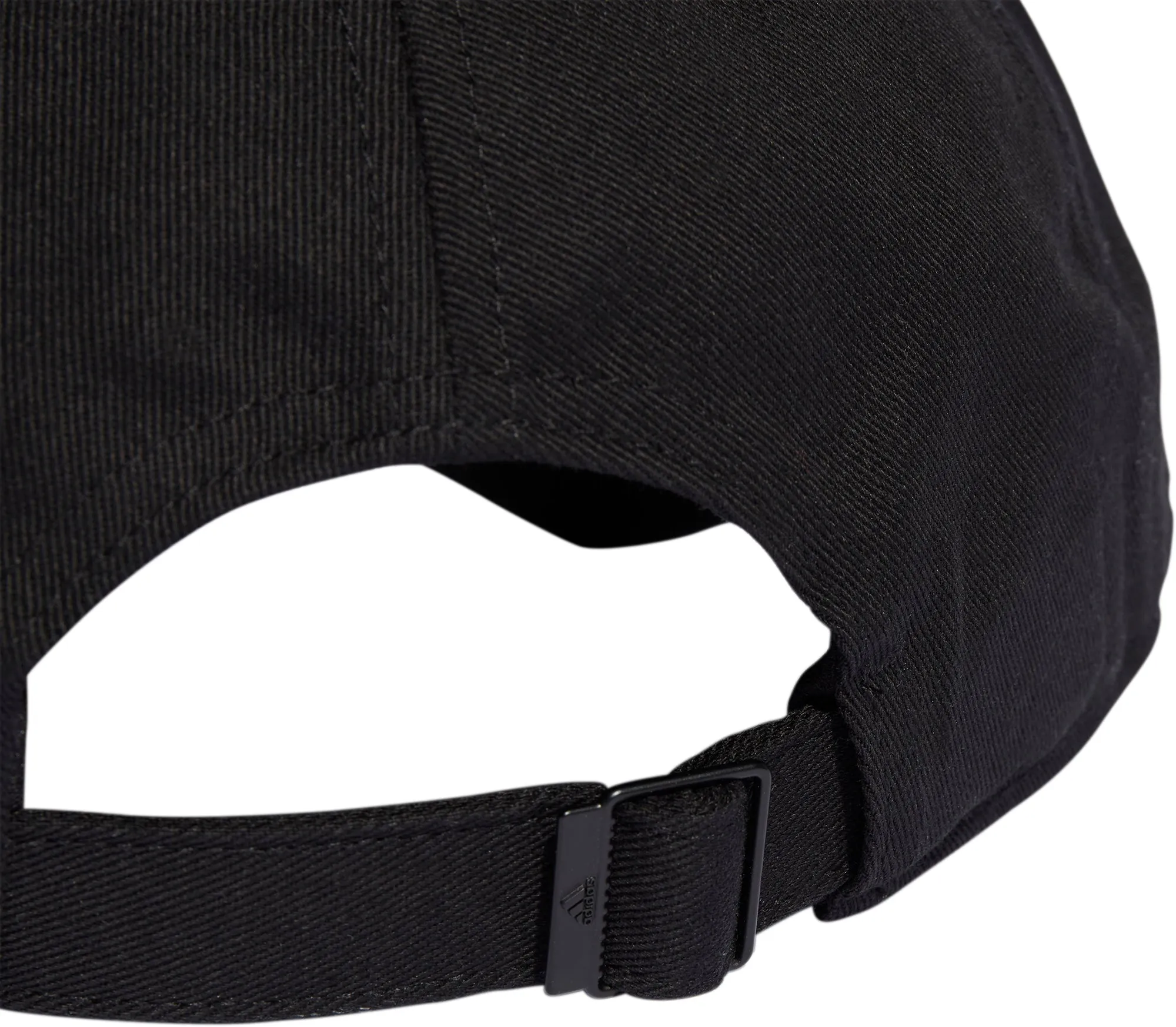 adidas 3 Stripes Cotton Twill Cap - Black