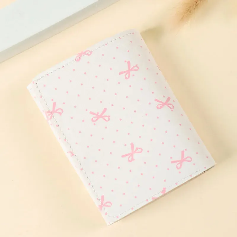 Adorable Bow & Floral Wallet 🌸💕 - Sweet Pink Purse for Girls, Perfect for Travel & Everyday Use! 🌼✨