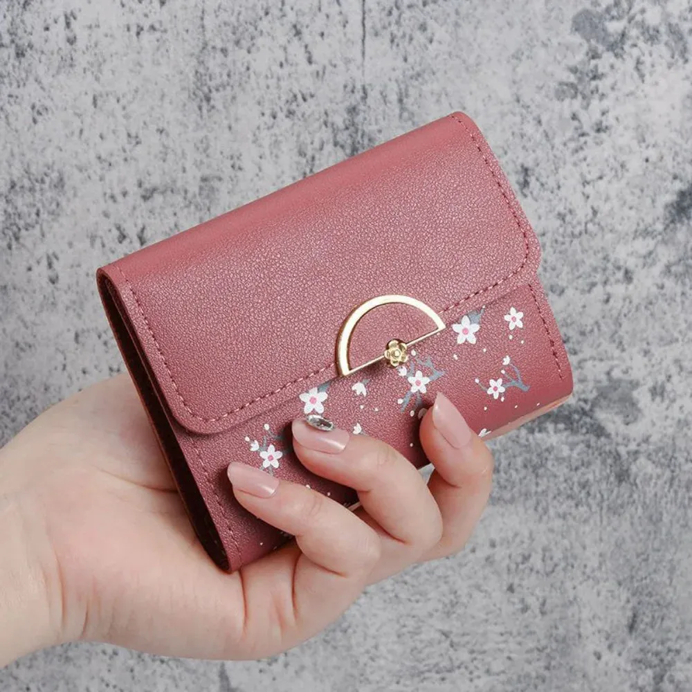 Adorable Bow & Floral Wallet 🌸💕 - Sweet Pink Purse for Girls, Perfect for Travel & Everyday Use! 🌼✨