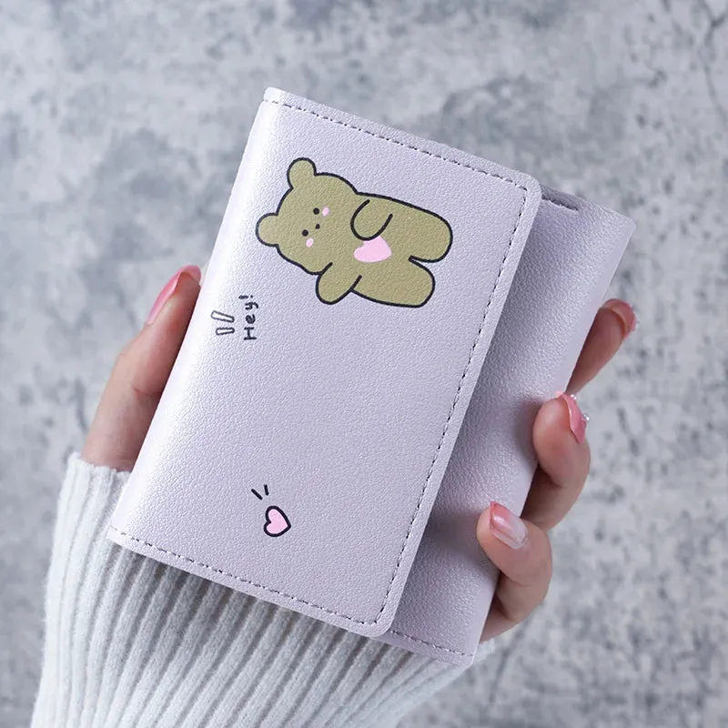 Adorable Bow & Floral Wallet 🌸💕 - Sweet Pink Purse for Girls, Perfect for Travel & Everyday Use! 🌼✨