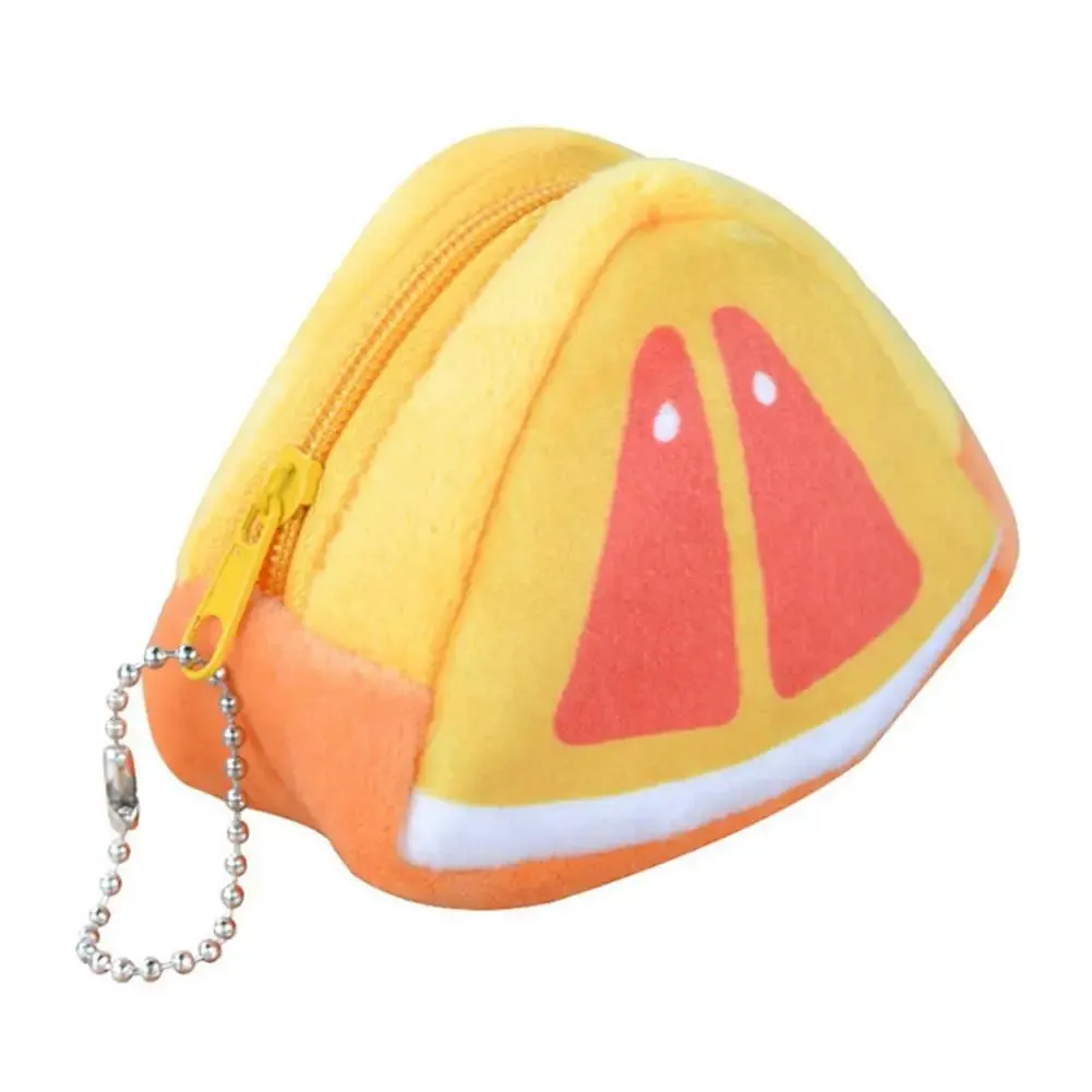 🍉🍊Adorable Fruit Plush Coin Pouch - Mini Wallet for Sweeties! 💖✨