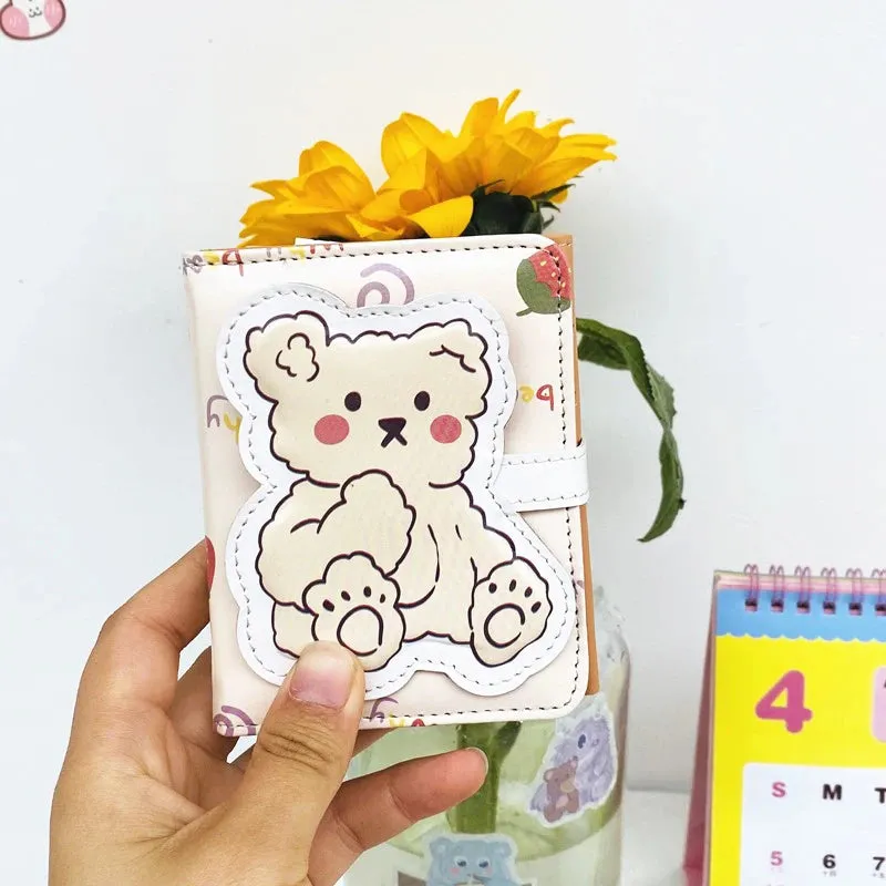 Adorable Kawaii Bear Wallet 🐻💕 - Cute Coin Purse & Card Holder for Students!