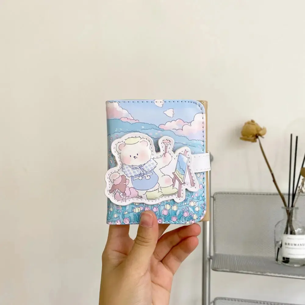 Adorable Kawaii Bear Wallet 🐻💕 - Cute Coin Purse & Card Holder for Students!