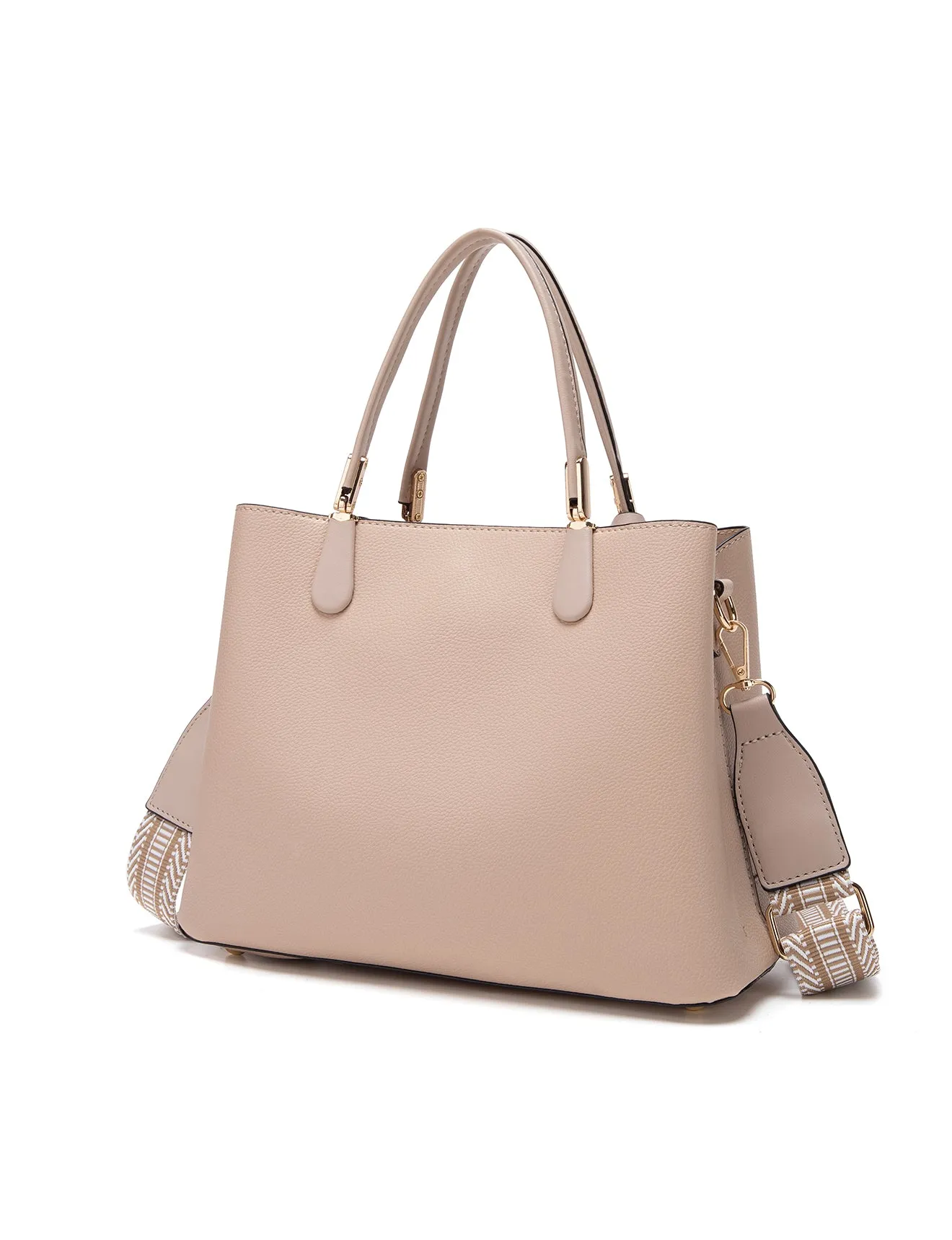 AINSLEY VEGAN TRIPLE COMPARTMENT BAG- XB-2338-TAUPE