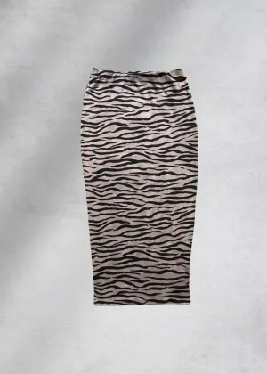 Amelia Midi Skirt - Zebra