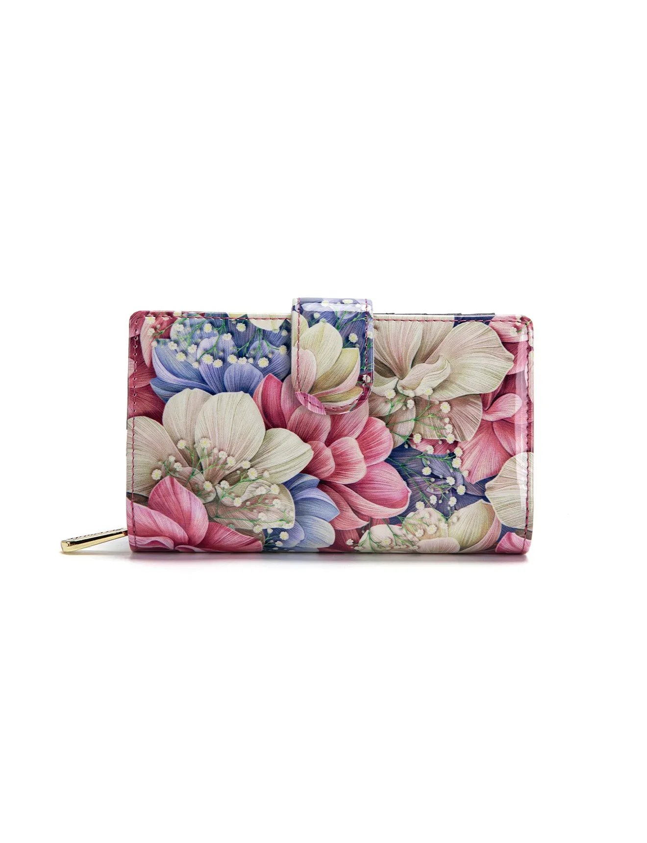 ANGELIQUE MED LEATHER RFID WALLET-WSN5702*