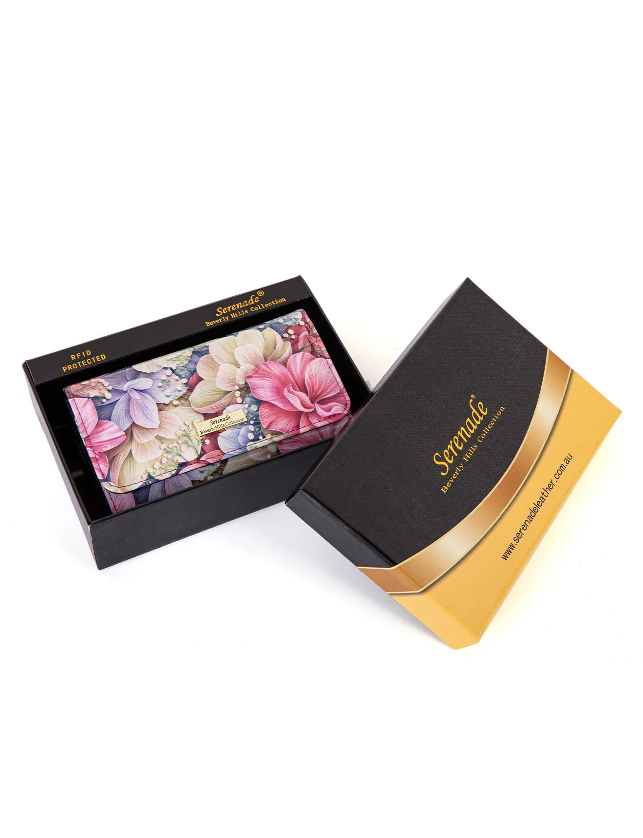 ANGELIQUE MED LEATHER RFID WALLET-WSN5702*