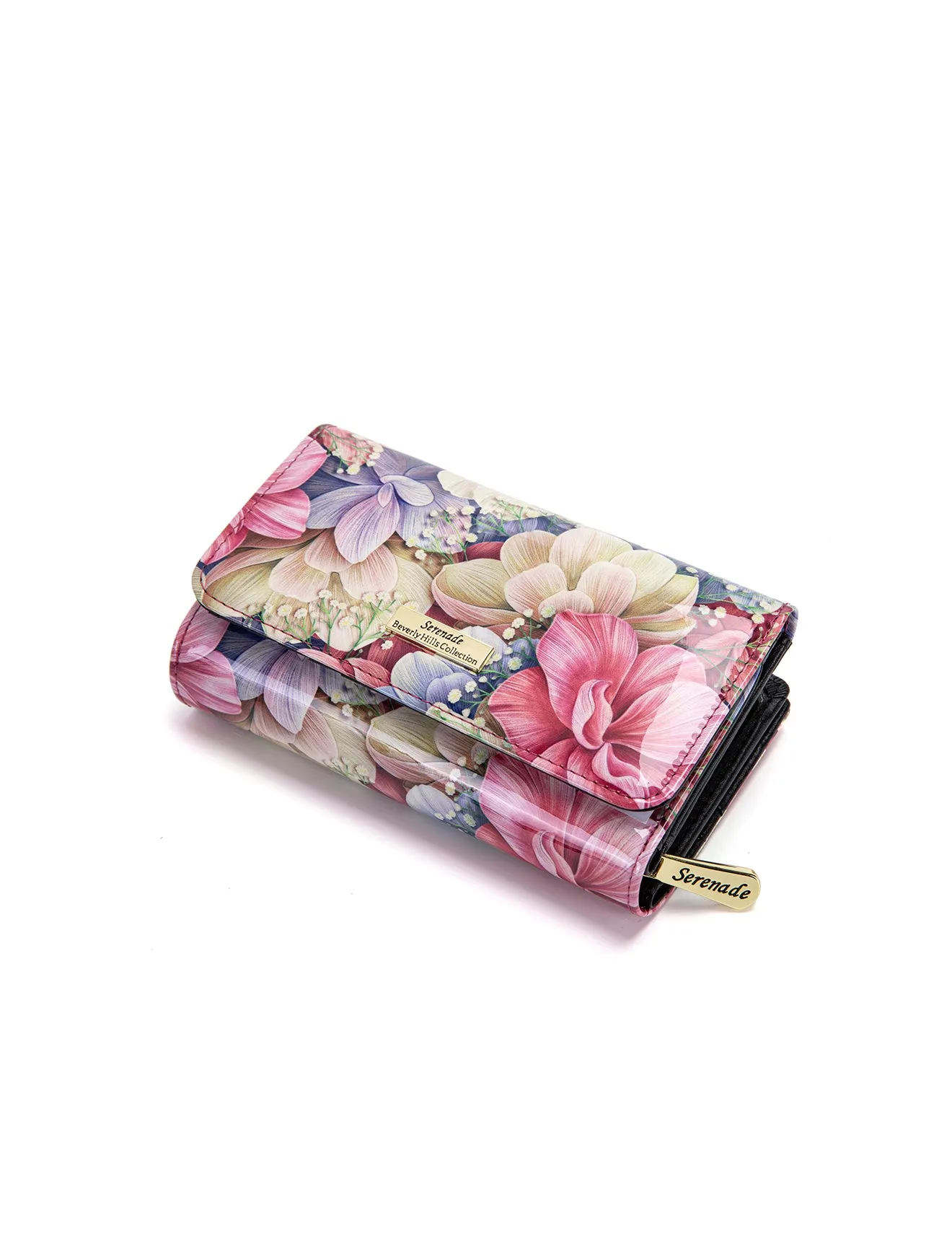ANGELIQUE MED LEATHER RFID WALLET-WSN5702*
