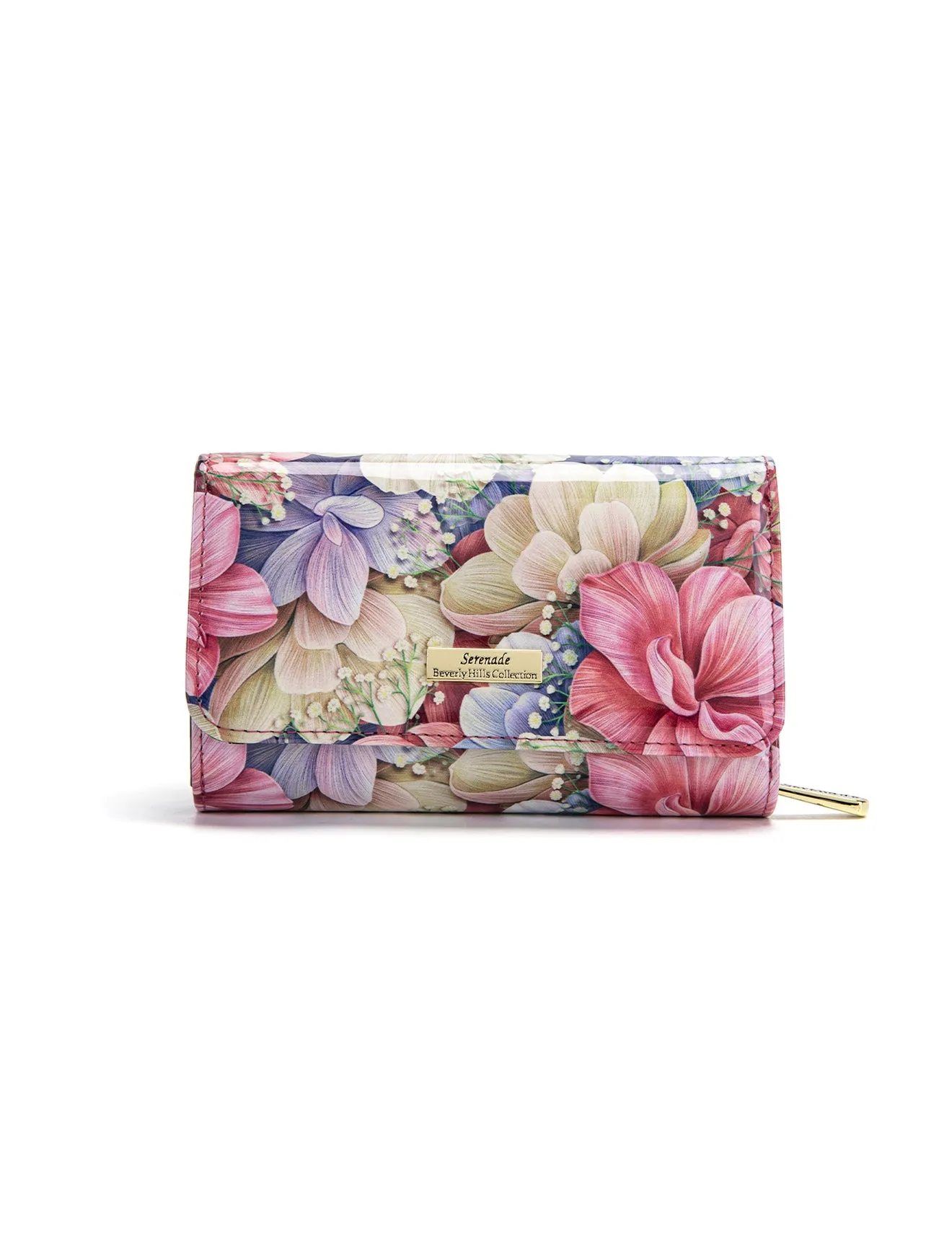 ANGELIQUE MED LEATHER RFID WALLET-WSN5702*