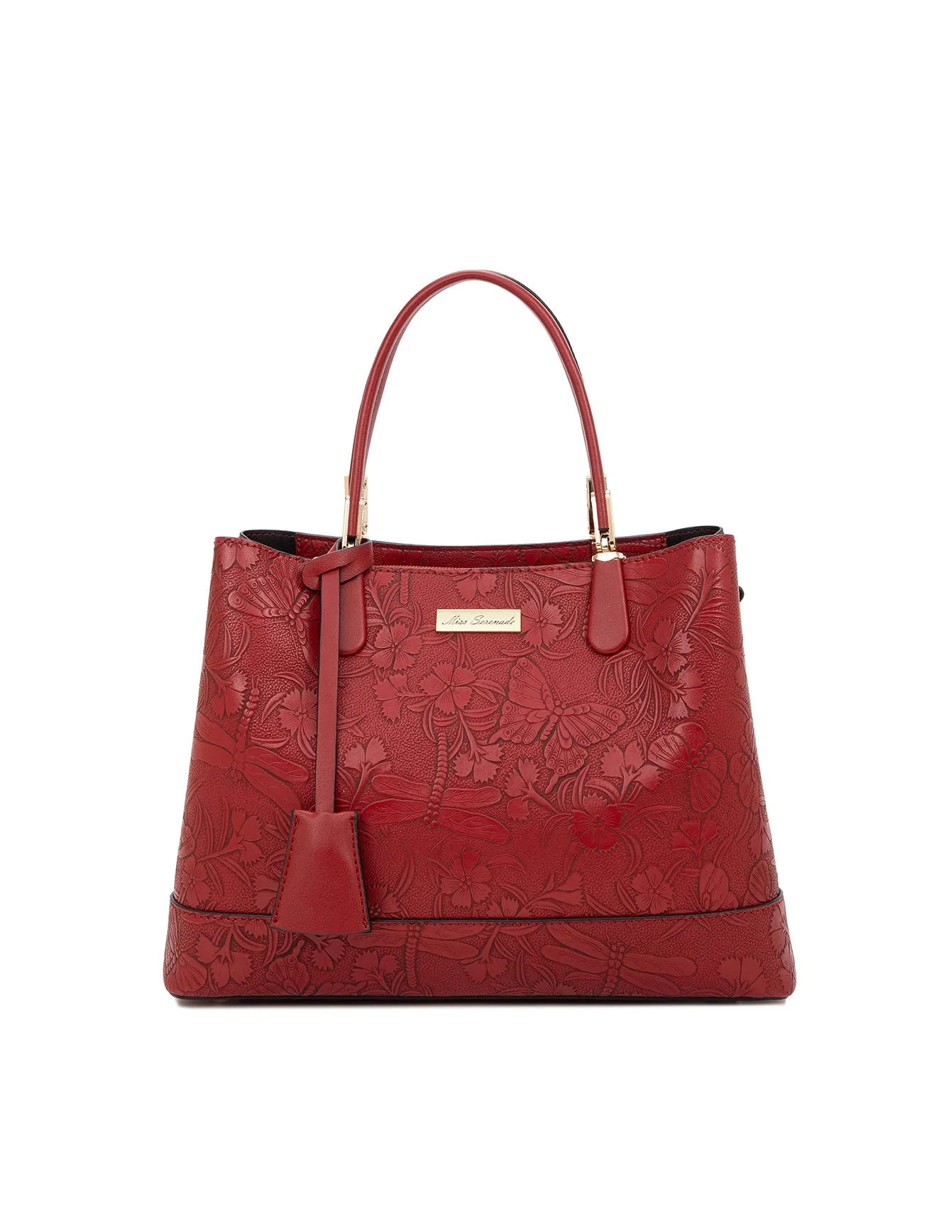 ANNABELLA VEGAN TRIPLE COMPARTMENT BAG-XB-2347-BUR (RED)- NEW IN