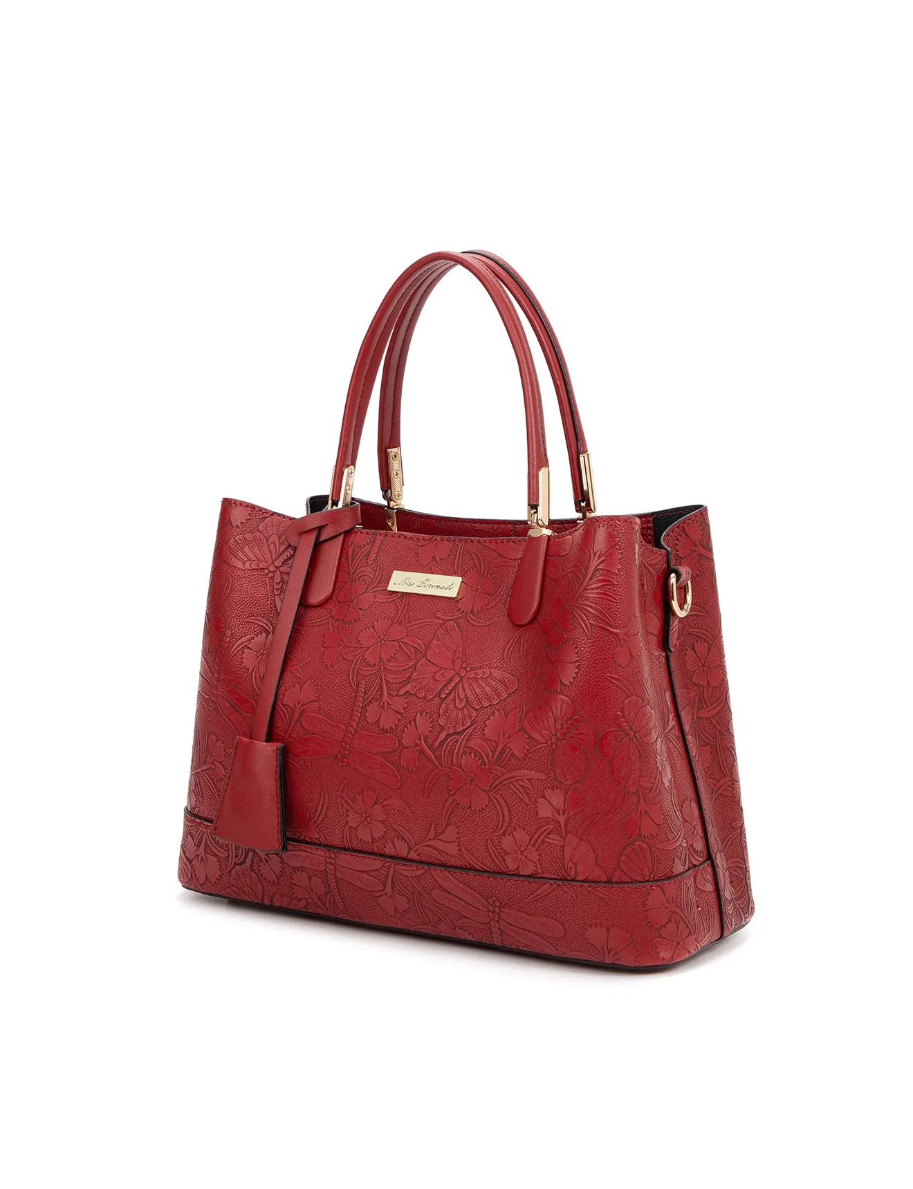 ANNABELLA VEGAN TRIPLE COMPARTMENT BAG-XB-2347-BUR (RED)- NEW IN