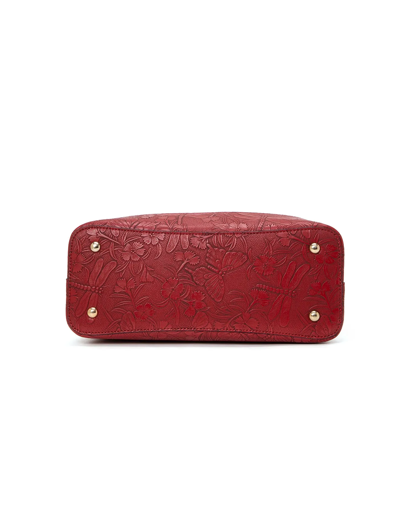 ANNABELLA VEGAN TRIPLE COMPARTMENT BAG-XB-2347-BUR (RED)- NEW IN