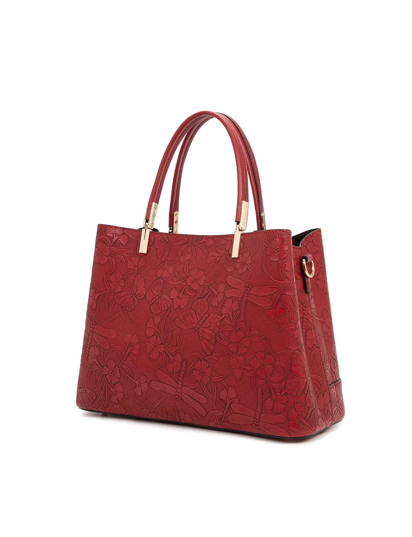 ANNABELLA VEGAN TRIPLE COMPARTMENT BAG-XB-2347-BUR (RED)- NEW IN