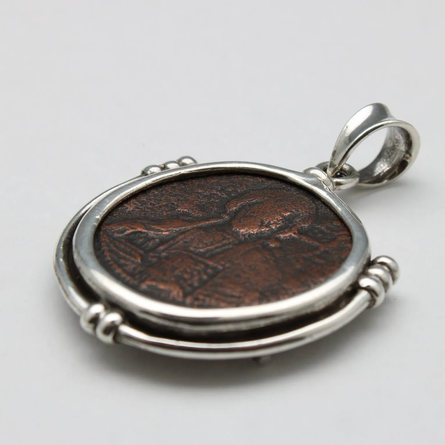 Anonymous Folles Class A Coin, Silver Pendant, ID14672