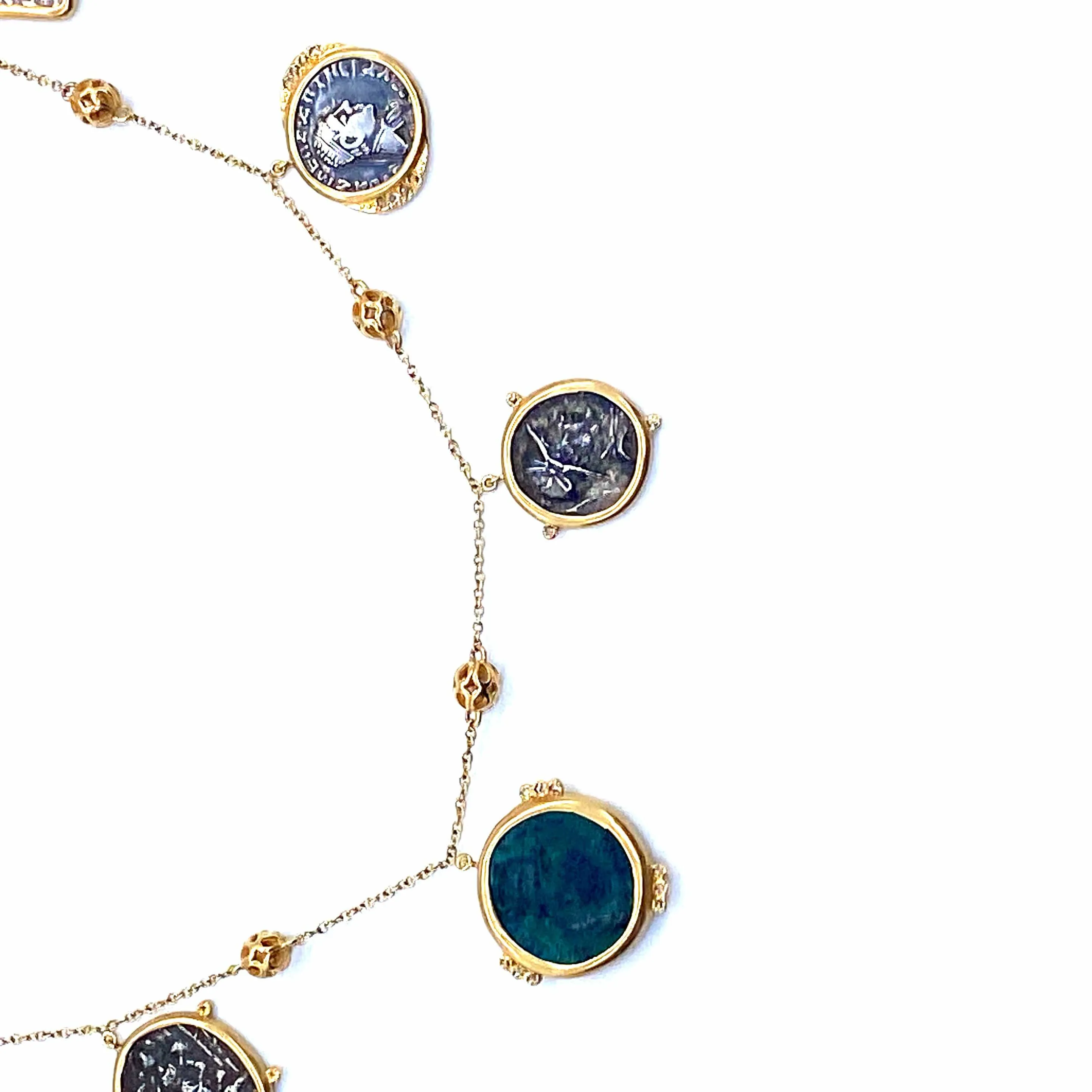 Antiquity 20K Ancient Coins Necklace