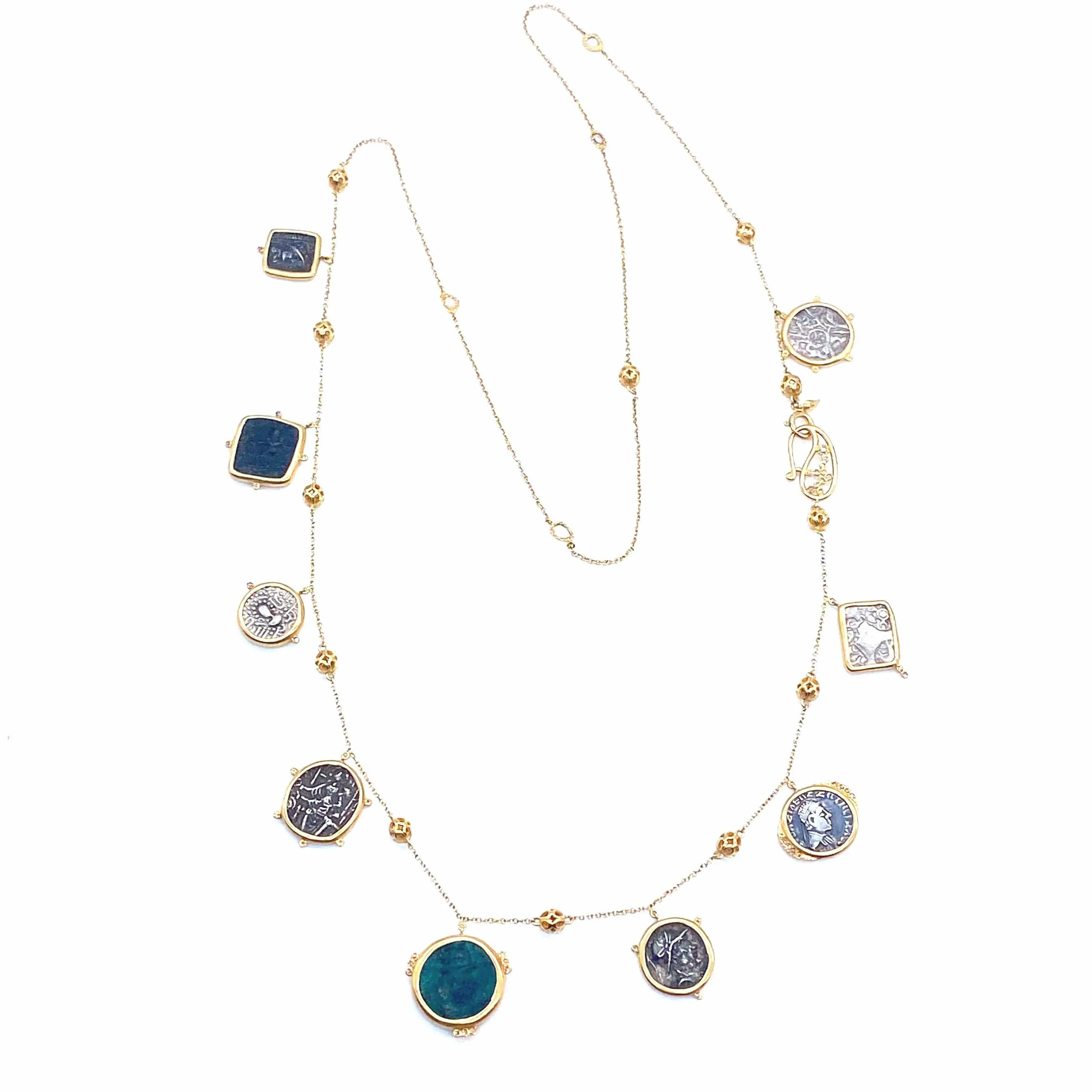 Antiquity 20K Ancient Coins Necklace