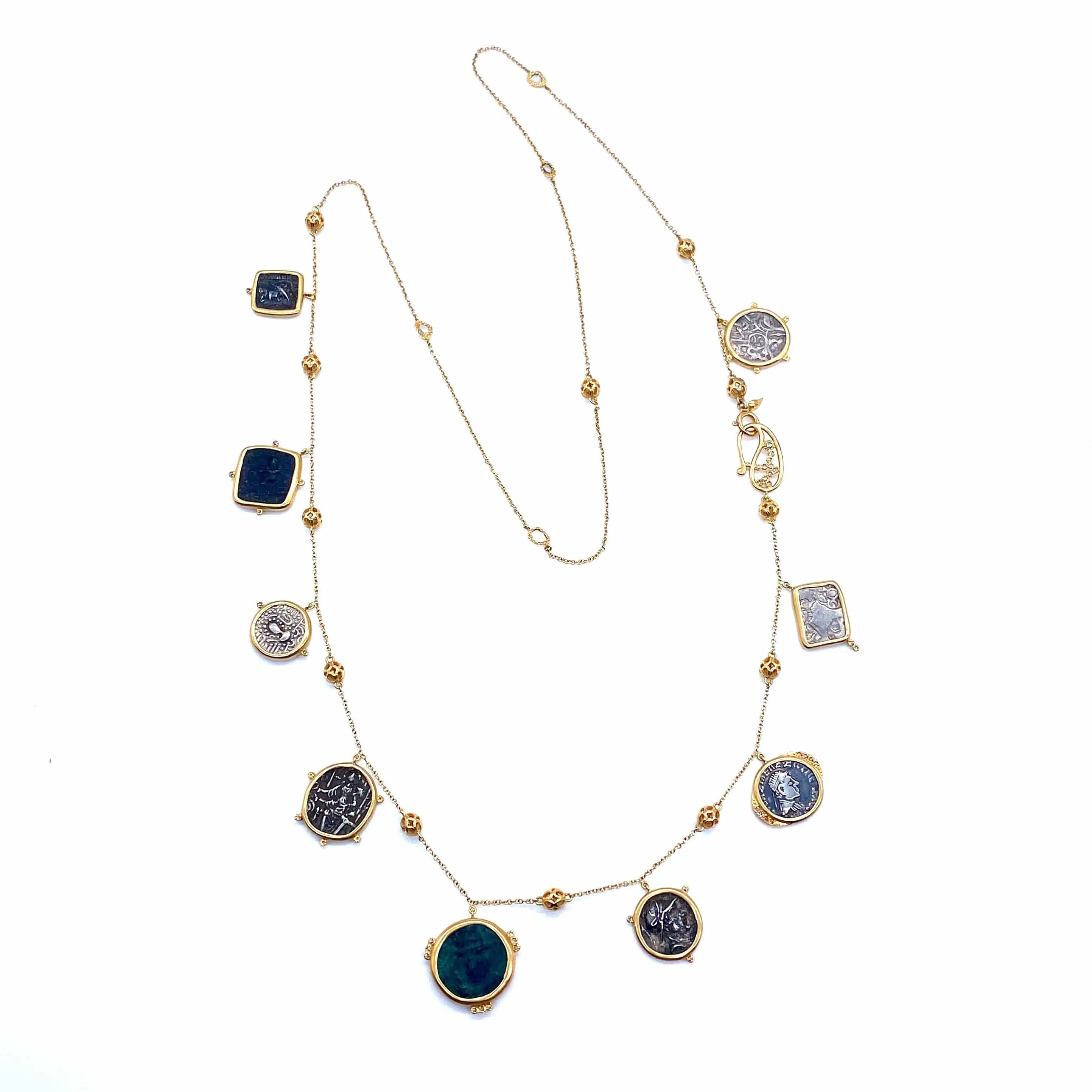 Antiquity 20K Ancient Coins Necklace