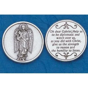 Archangel Gabriel Italian Pocket Token Coin