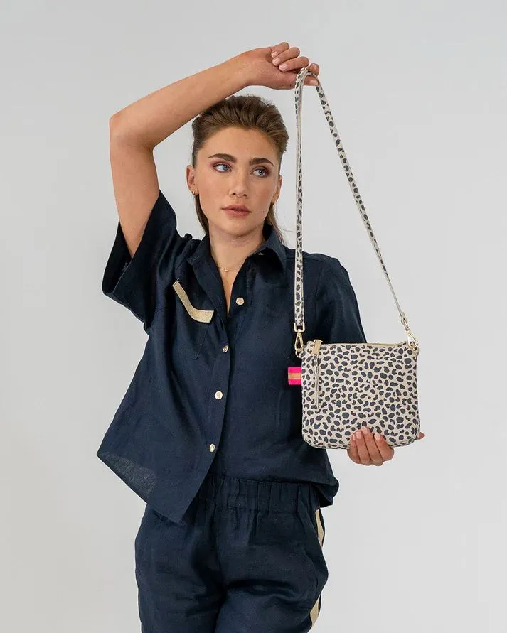 ARLINGTON MILNE Alexis Crossbody - Spot Suede