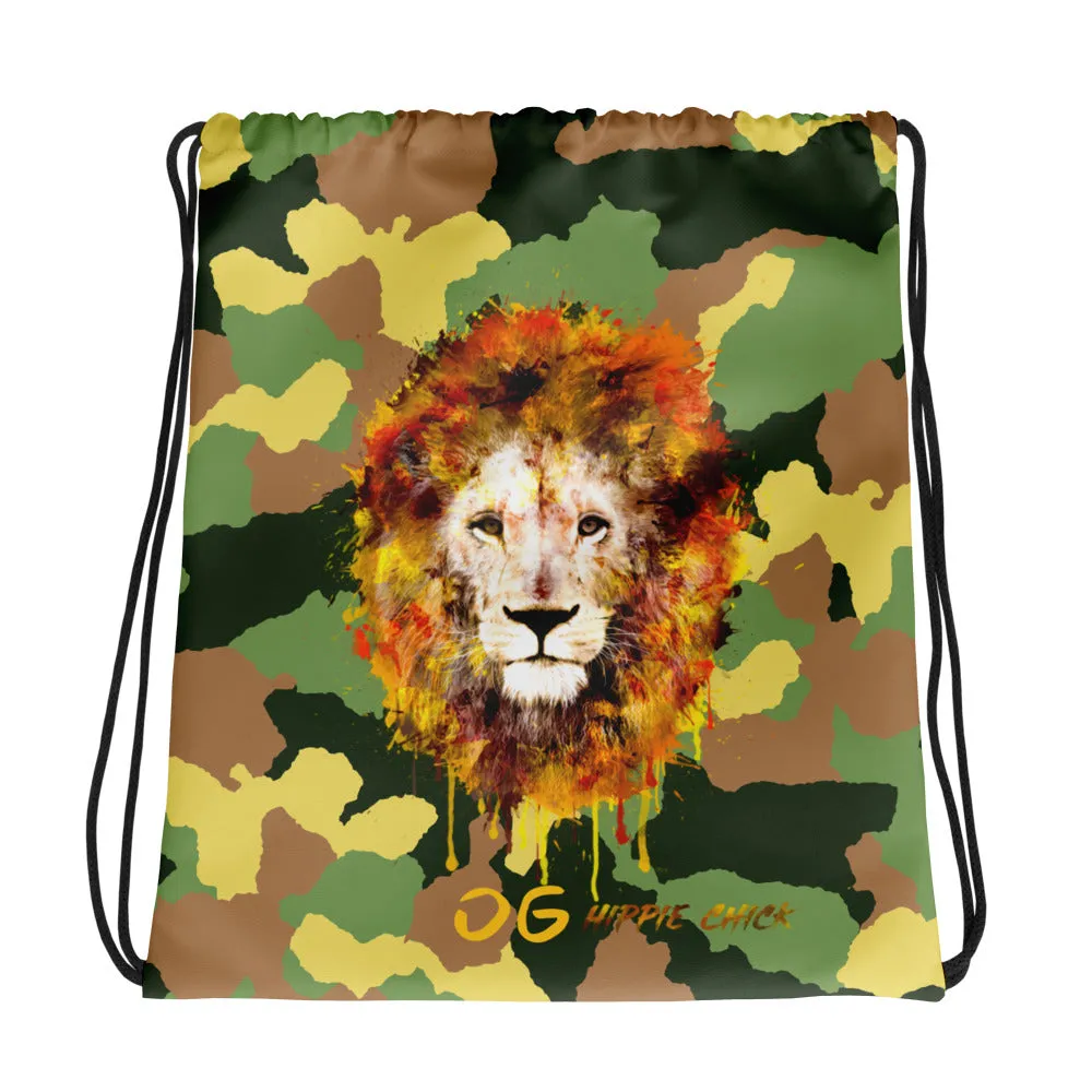 Army Camo Drawstring Bag