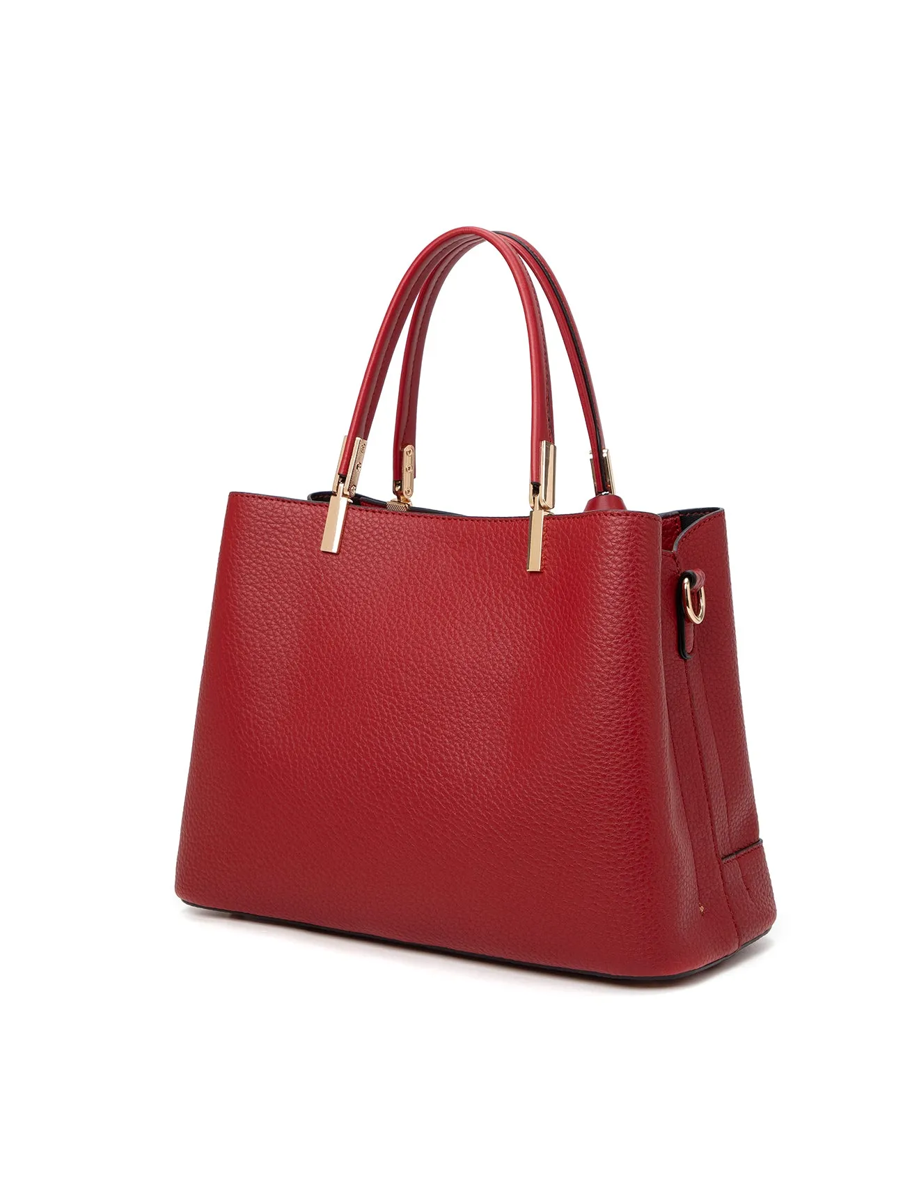 ASHER VEGAN TRIPLE COMPARTMENT BAG- XB-2350-BUR- NEW IN