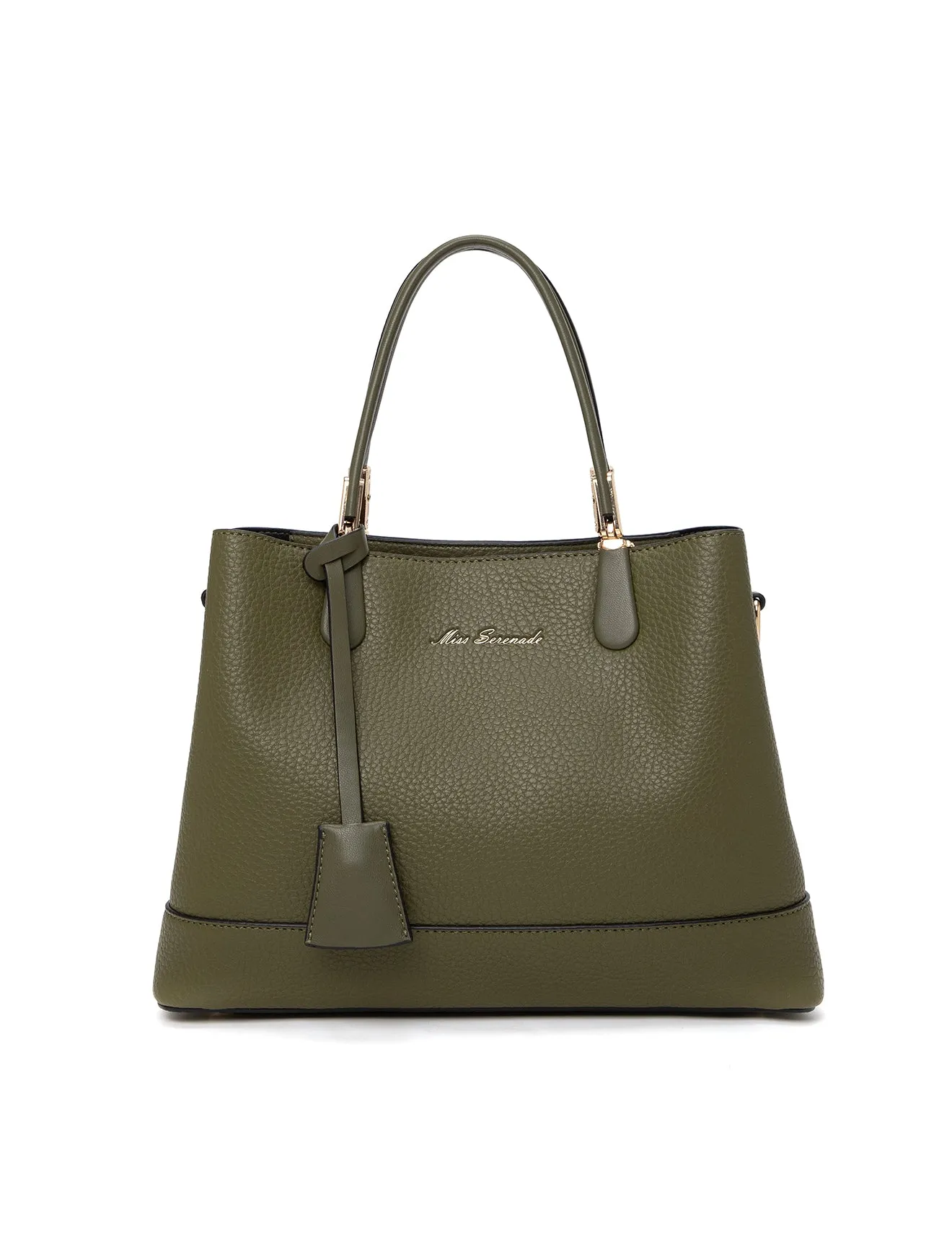 ASHER VEGAN TRIPLE COMPARTMENT BAG- XB-2350-OLIVE- NEW IN