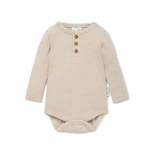 Aster & Oak Oatmeal Marle Bodysuit