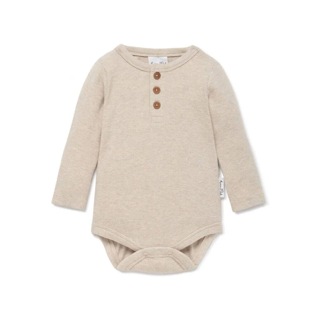 Aster & Oak Oatmeal Marle Bodysuit