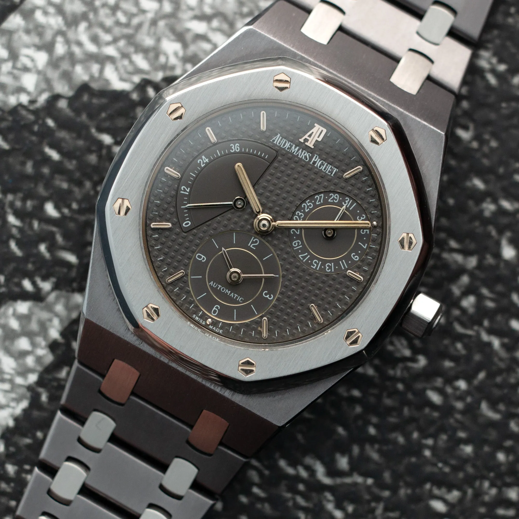 Audemars Piguet Tantalum Royal Oak Dual Time, Power Reserve Ref. 25730