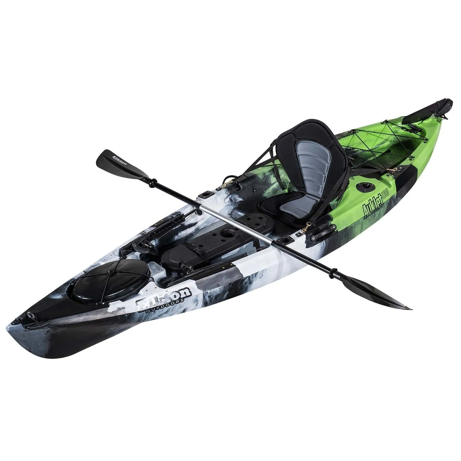 Auklet 10' Single Person Rudder Operated Sit On Top Fishing Kayak