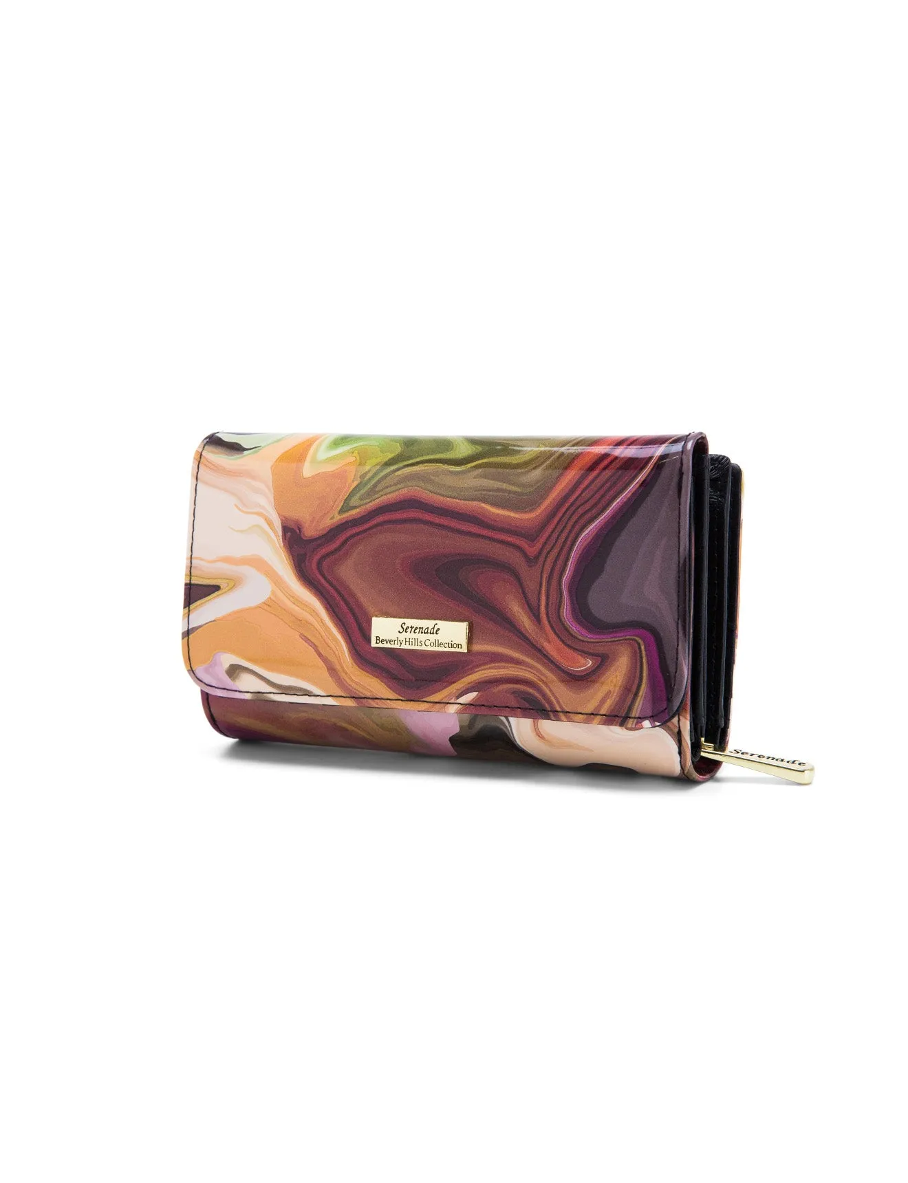 AURORA MEDIUM PATENT LEATHER WALLET WITH RFID- WSF3302- NEW IN