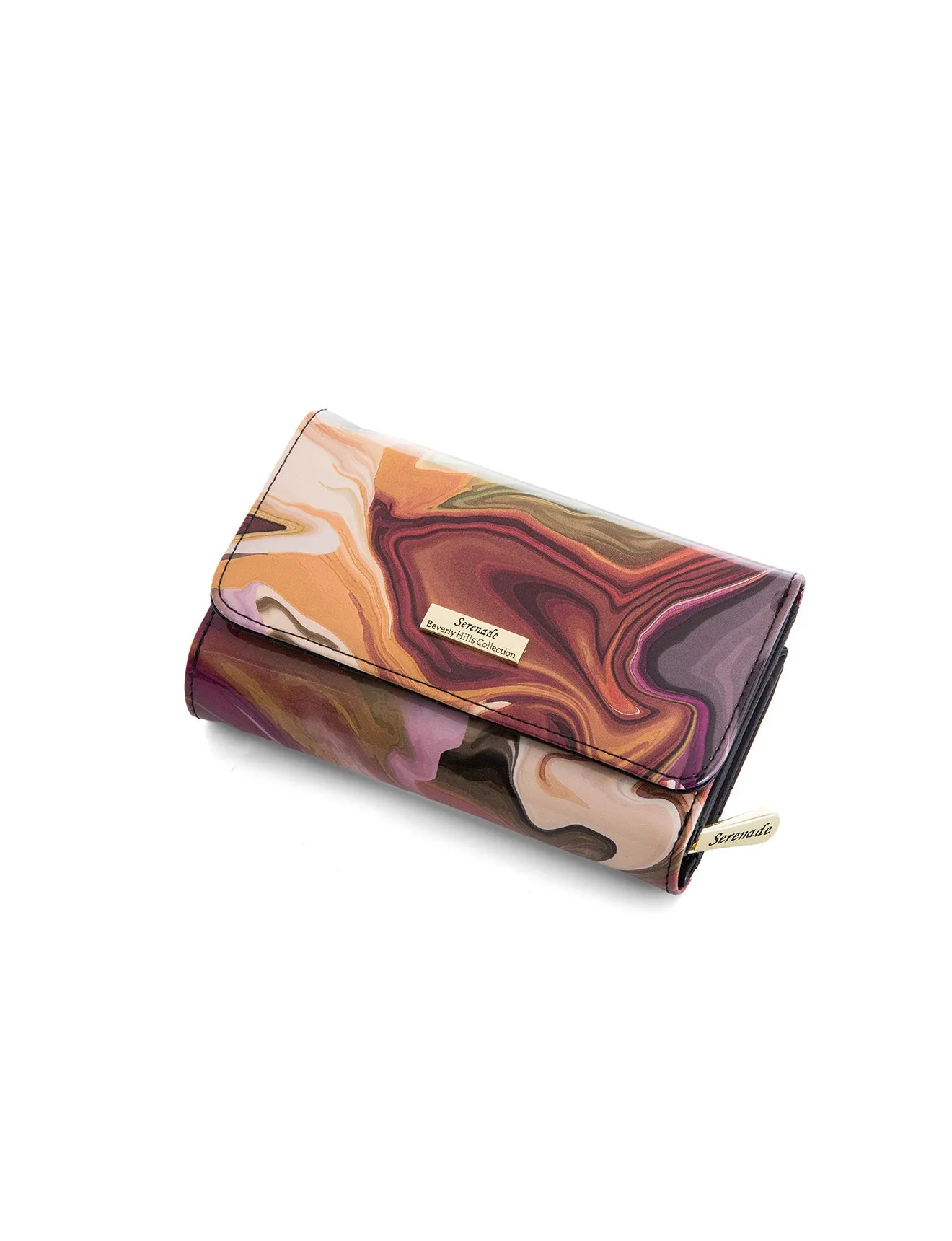 AURORA MEDIUM PATENT LEATHER WALLET WITH RFID- WSF3302- NEW IN