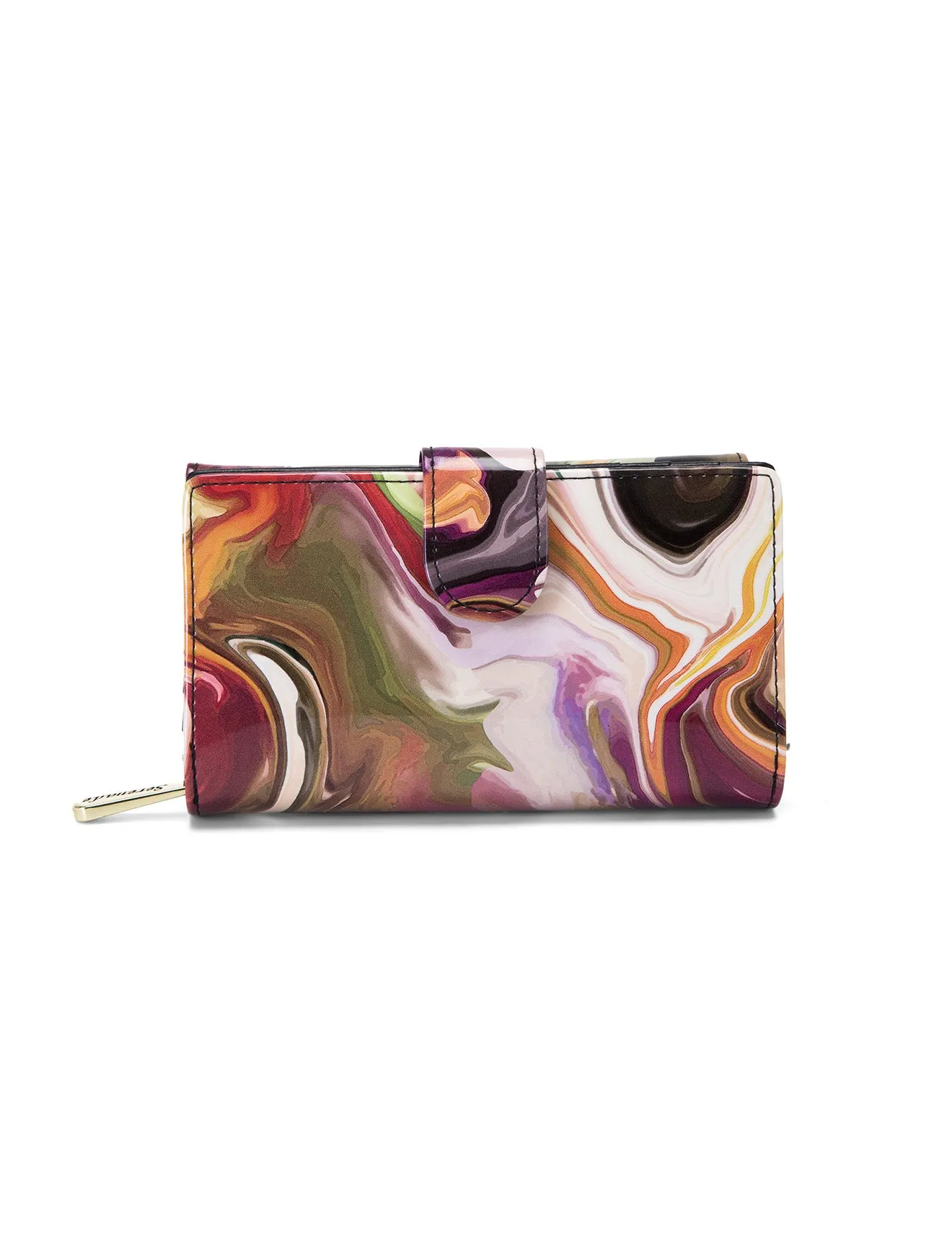 AURORA MEDIUM PATENT LEATHER WALLET WITH RFID- WSF3302- NEW IN
